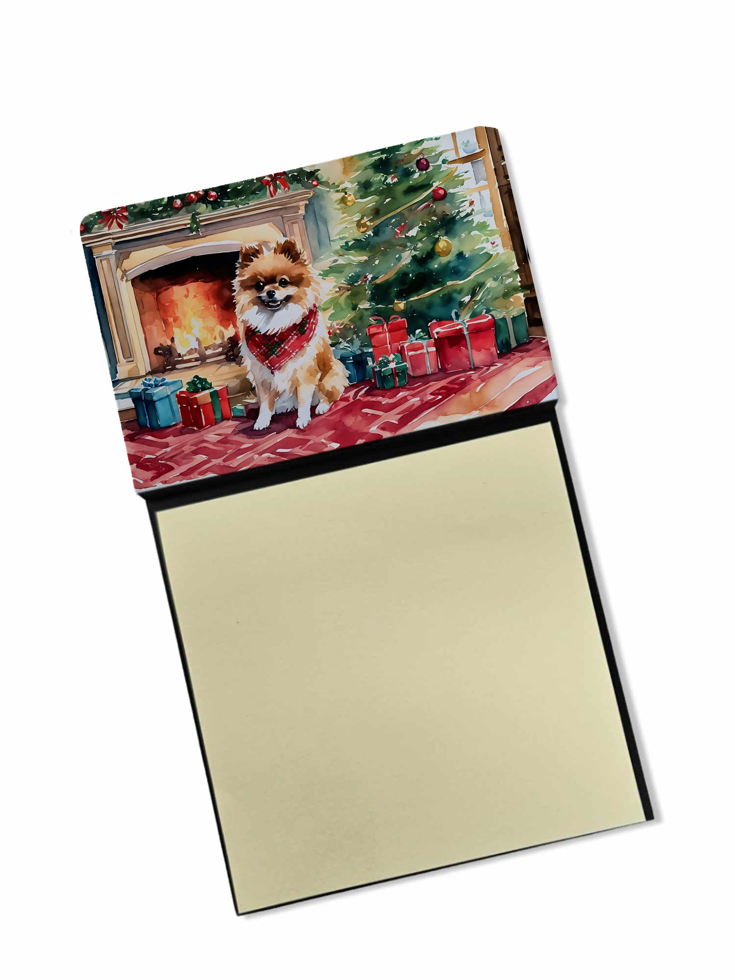 Buy this Pomeranian Cozy Christmas Sticky Note Holder