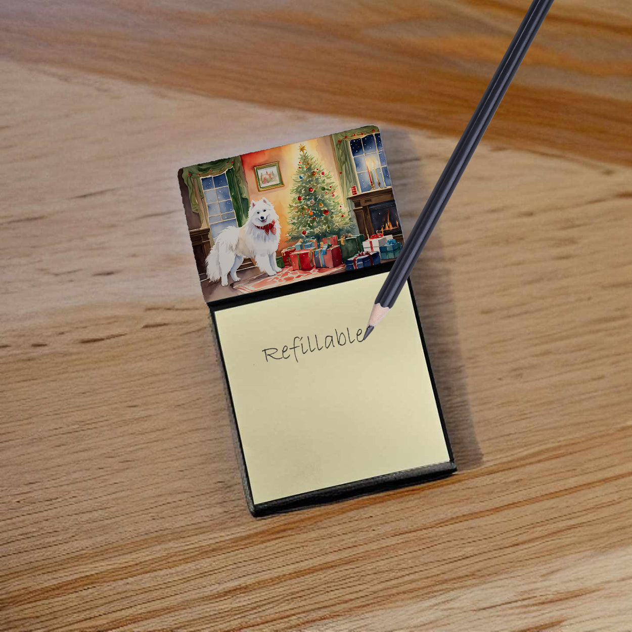 Buy this Samoyed Cozy Christmas Sticky Note Holder