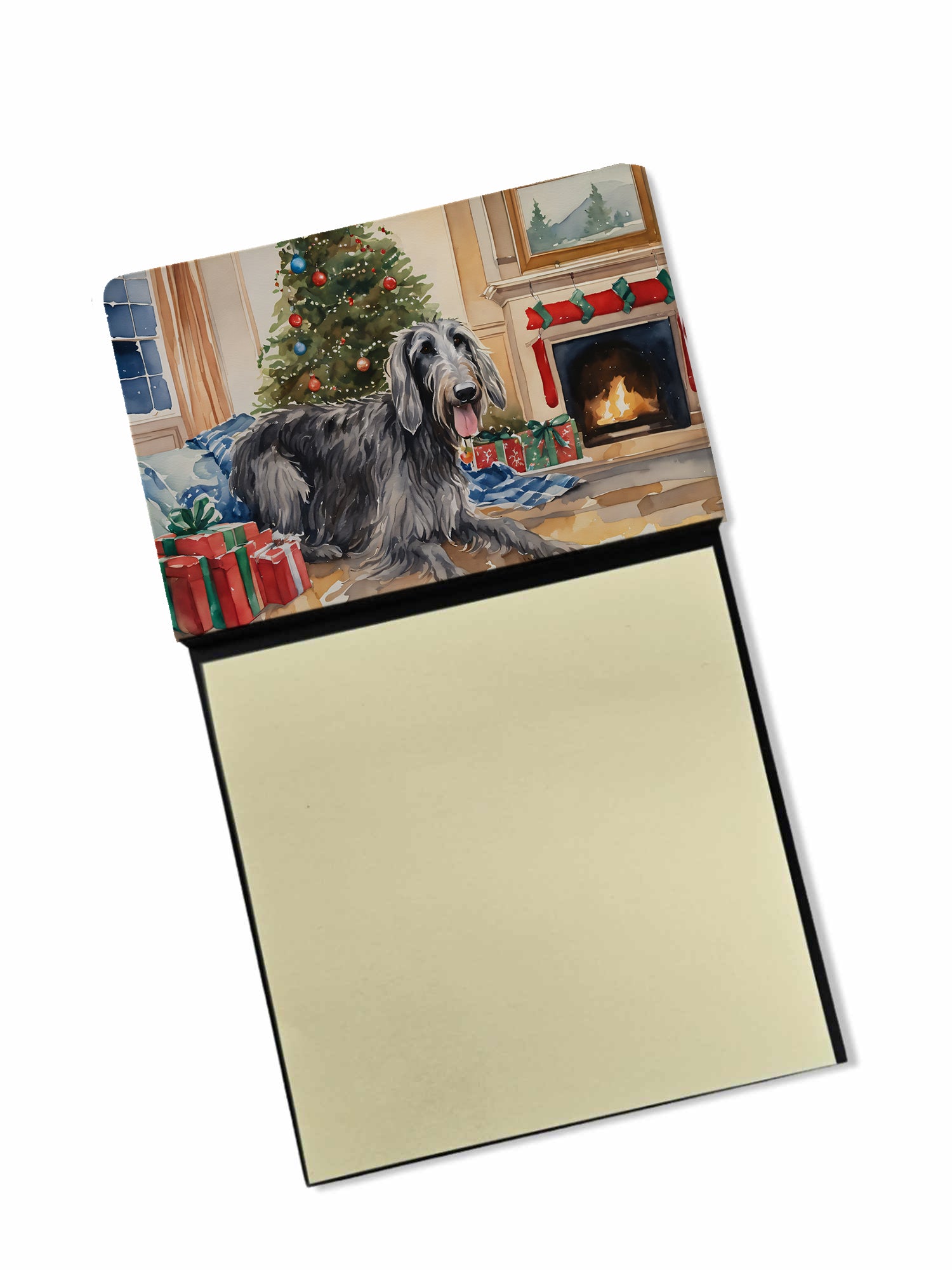 Buy this Scottish Deerhound Cozy Christmas Sticky Note Holder