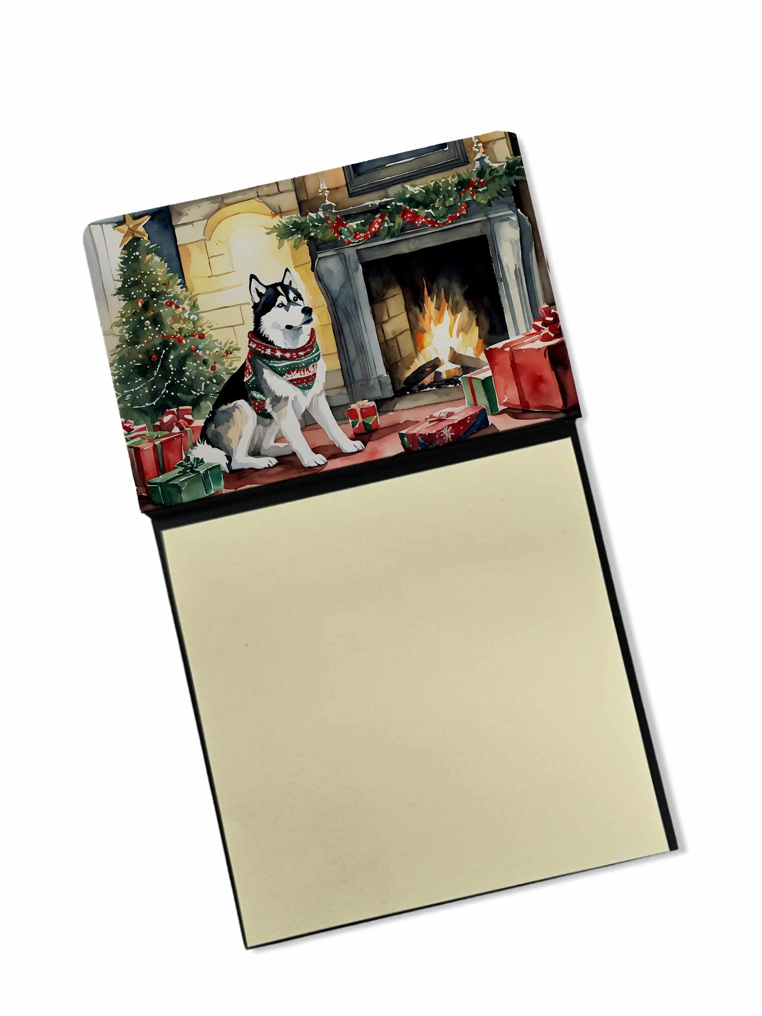 Buy this Siberian Husky Cozy Christmas Sticky Note Holder