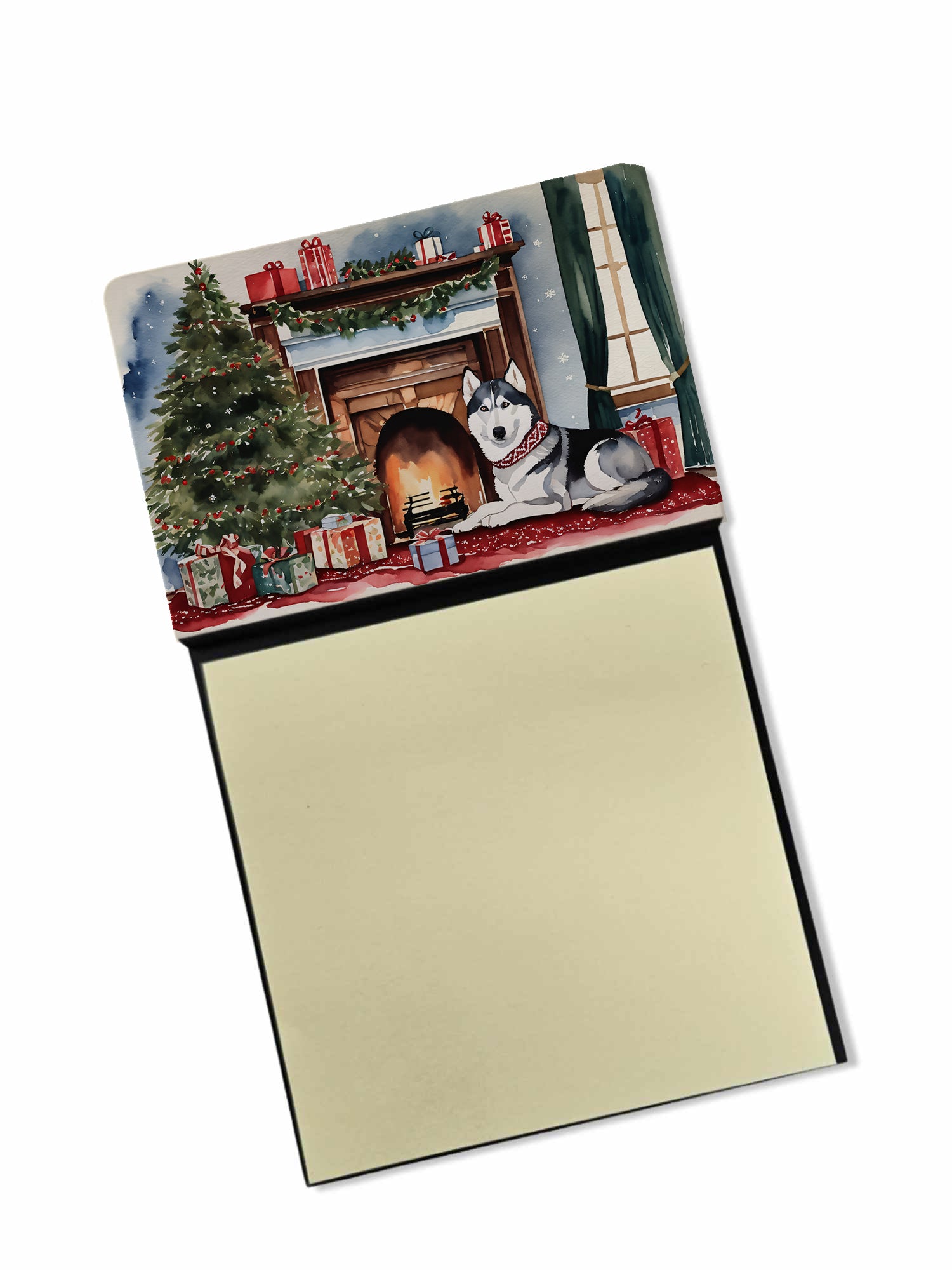 Buy this Siberian Husky Cozy Christmas Sticky Note Holder
