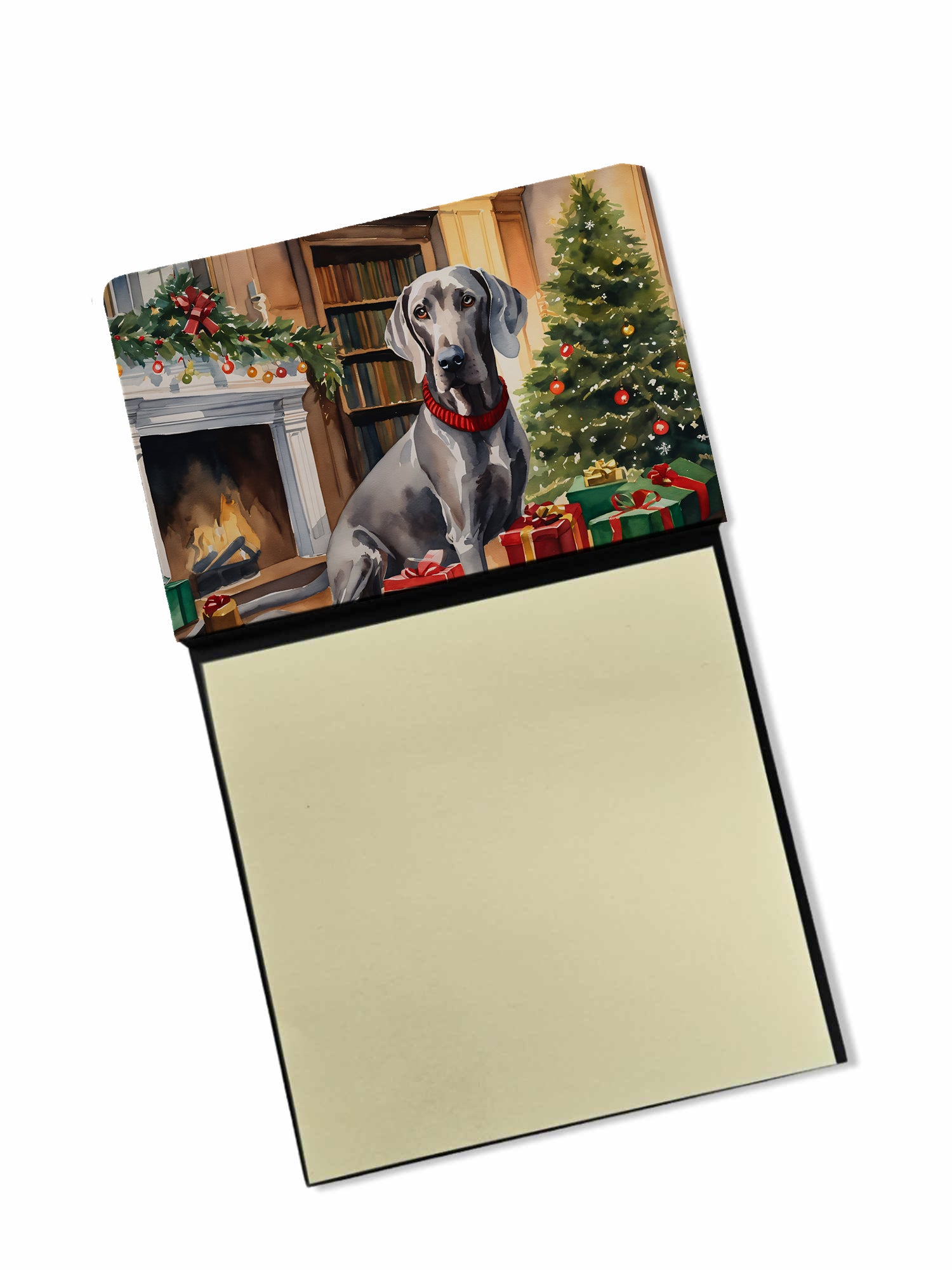 Buy this Weimaraner Cozy Christmas Sticky Note Holder