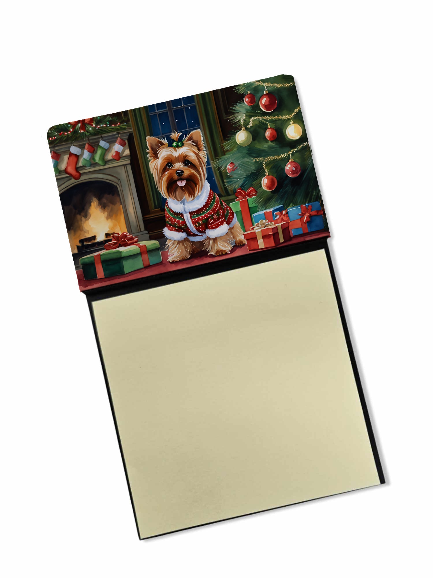 Buy this Yorkshire Terrier Cozy Christmas Sticky Note Holder