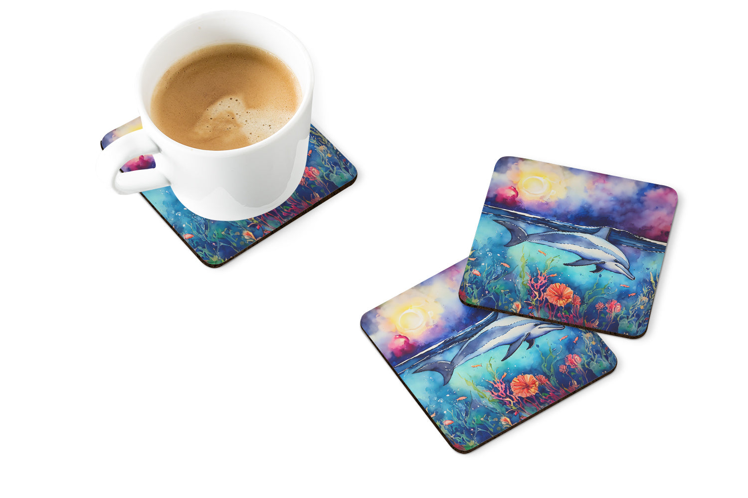 Buy this Dolphin Foam Coasters