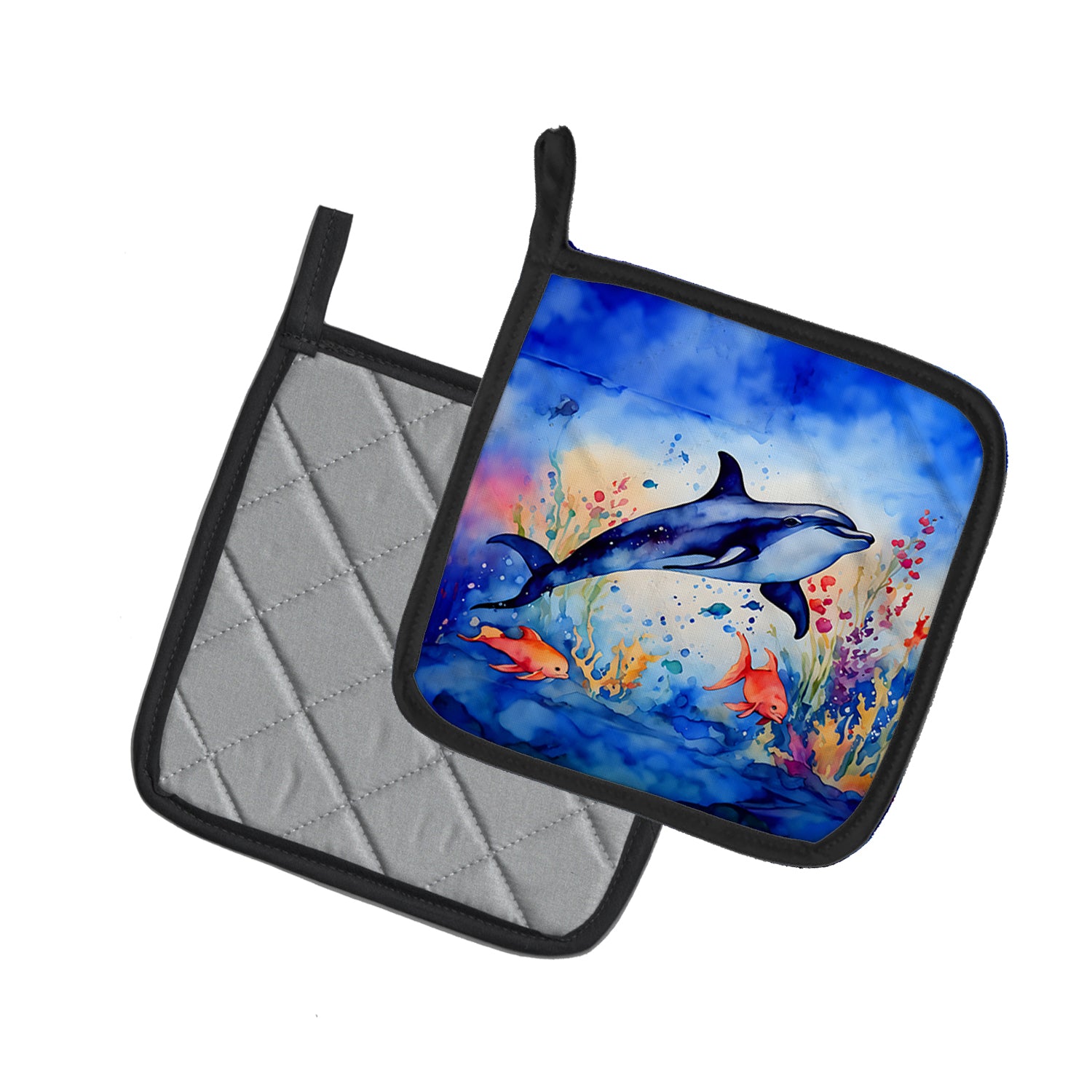 Dolphin Pair of Pot Holders