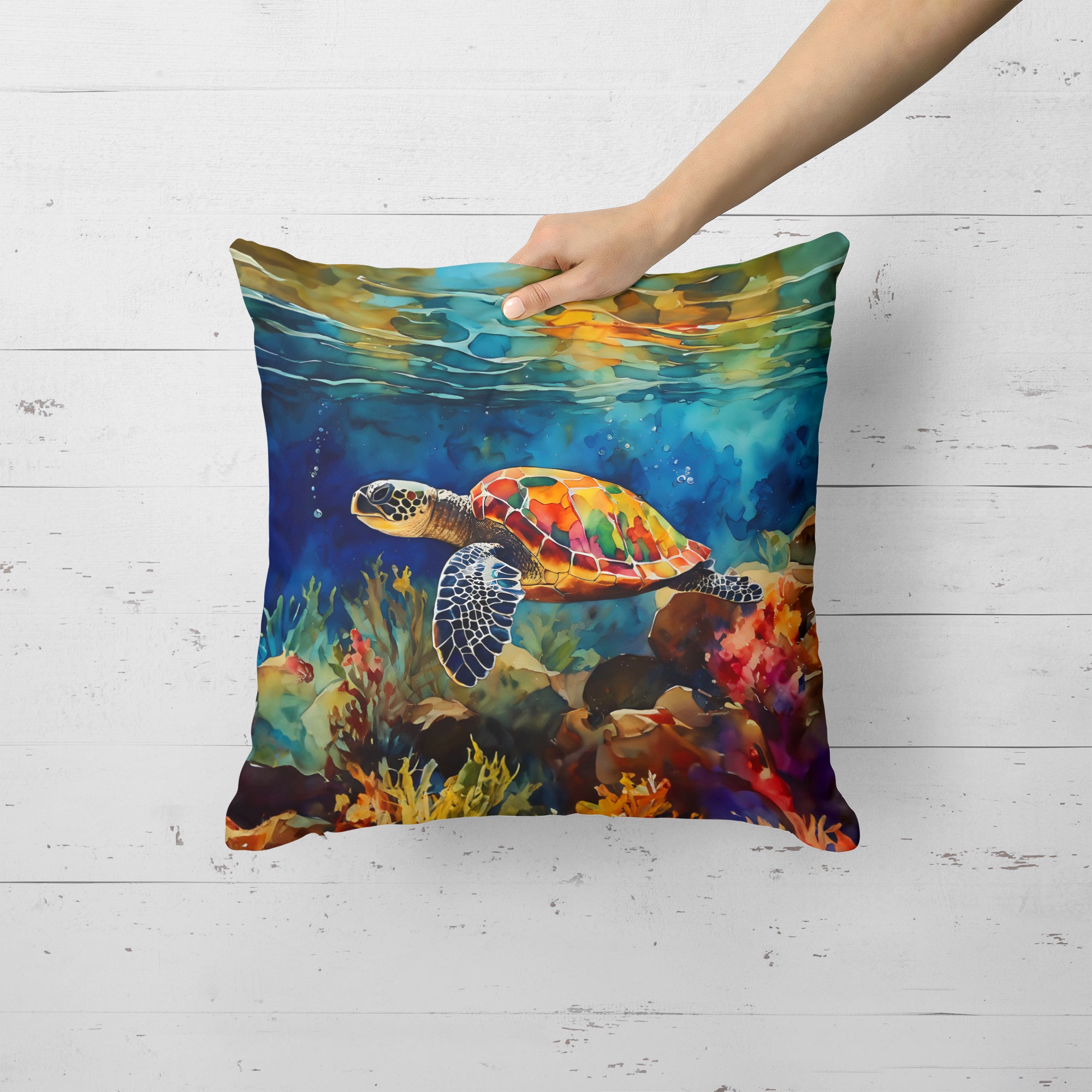 Buy this Loggerhead Sea Turtle Throw Pillow