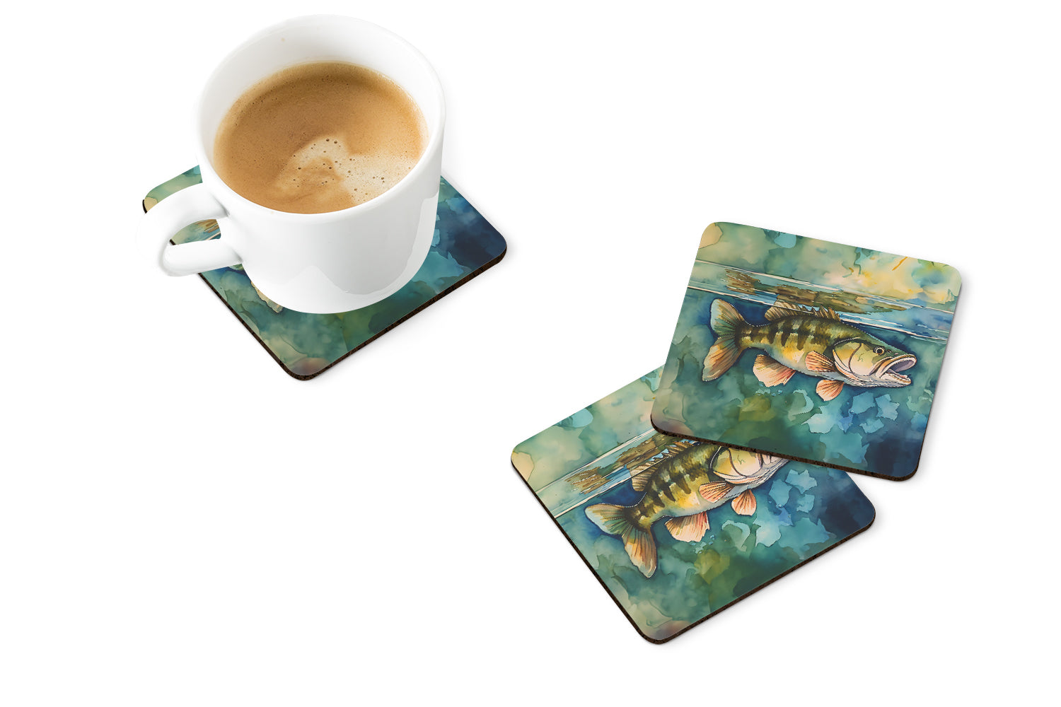 Buy this Smallmouth Bass Foam Coasters
