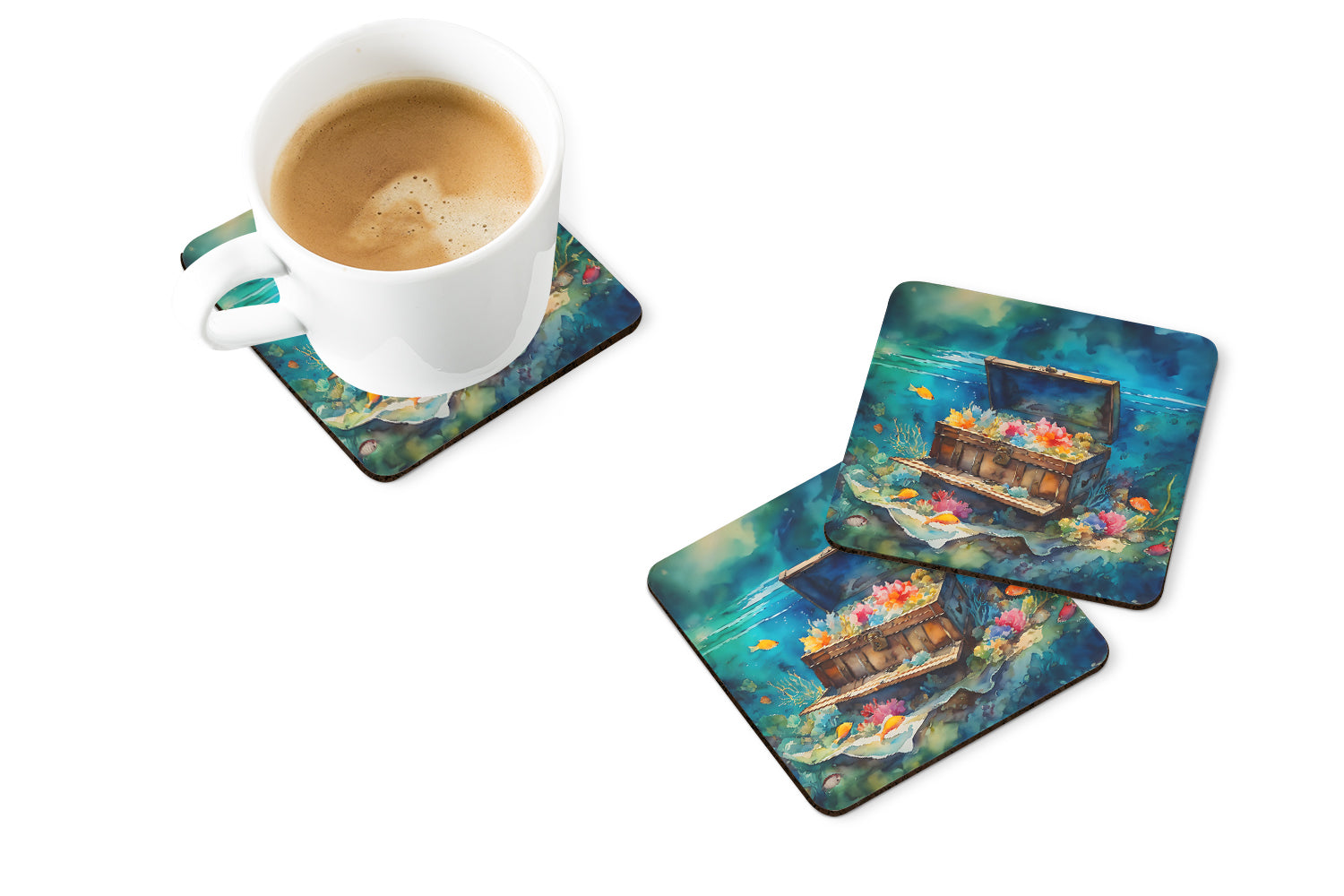 Buy this Treasure Chest Foam Coasters