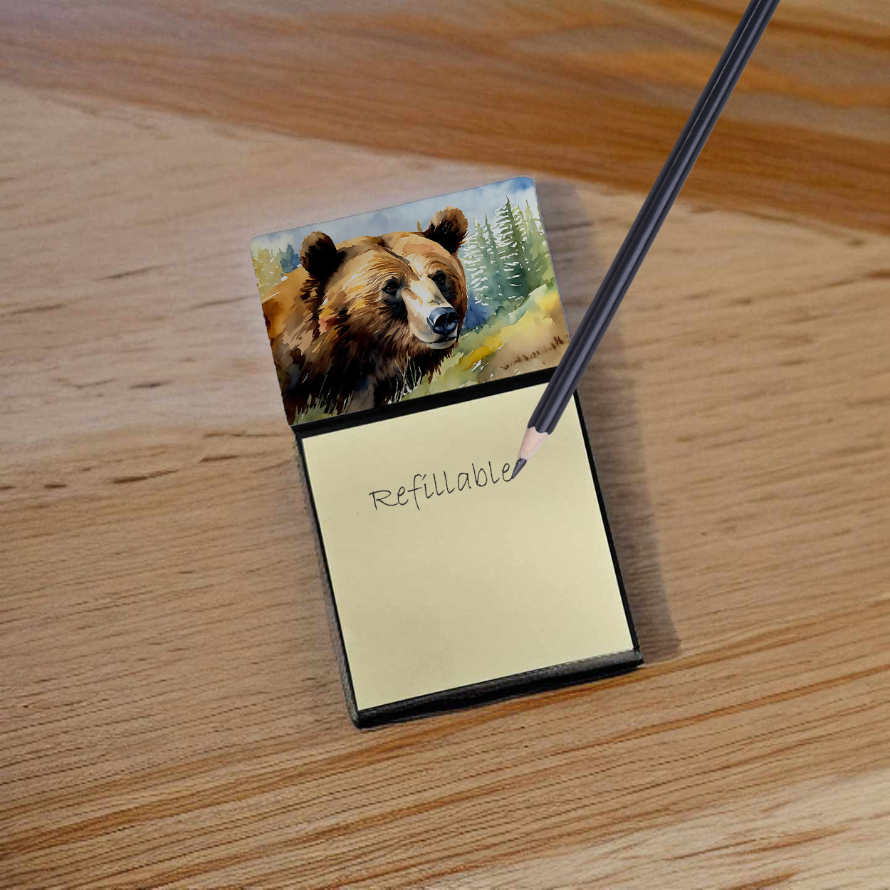 Grizzly Bear Sticky Note Holder