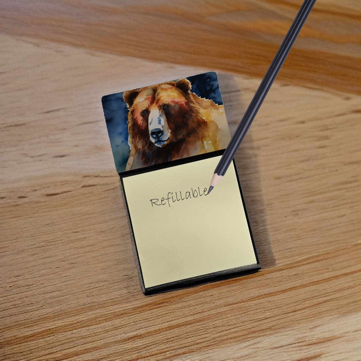 Buy this Kodiak Bear Sticky Note Holder