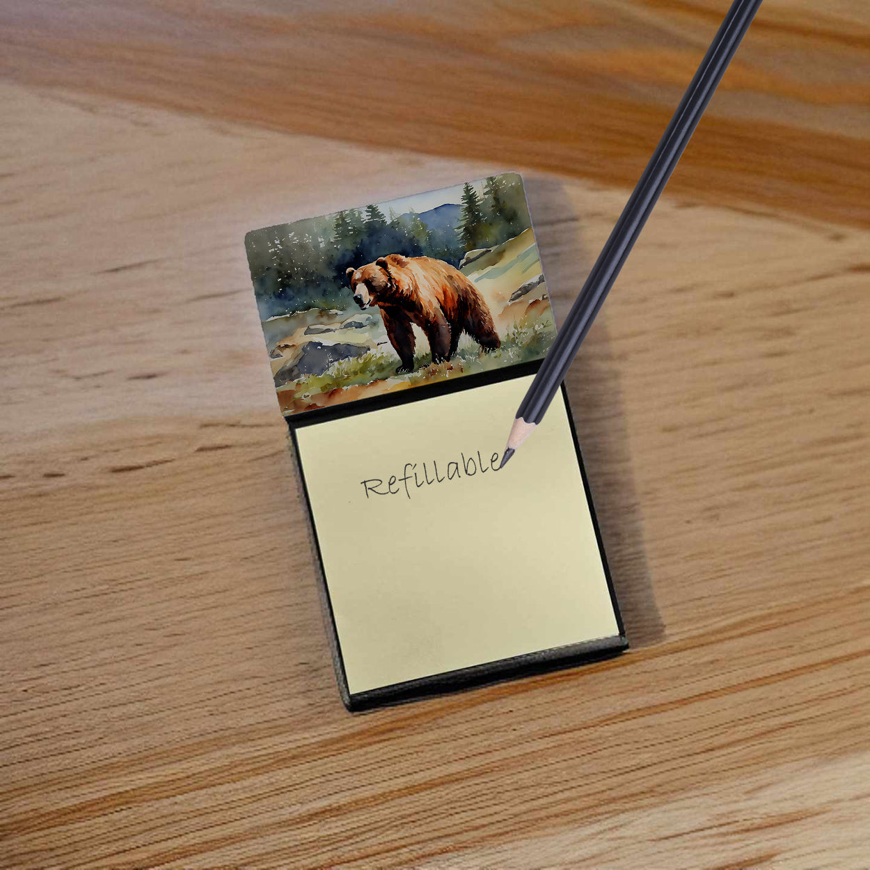 Buy this Kodiak Bear Sticky Note Holder