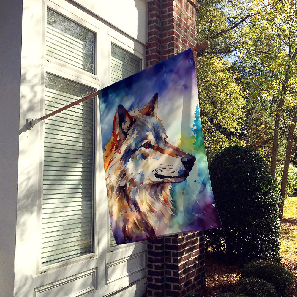 Wolves Wolf  House Flag