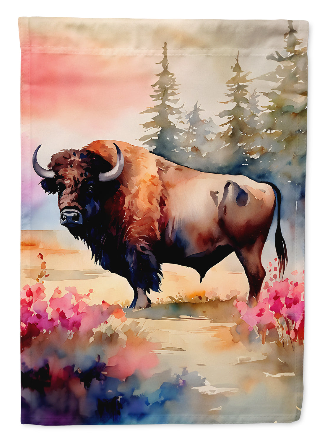 Buy this Wood Bison House Flag