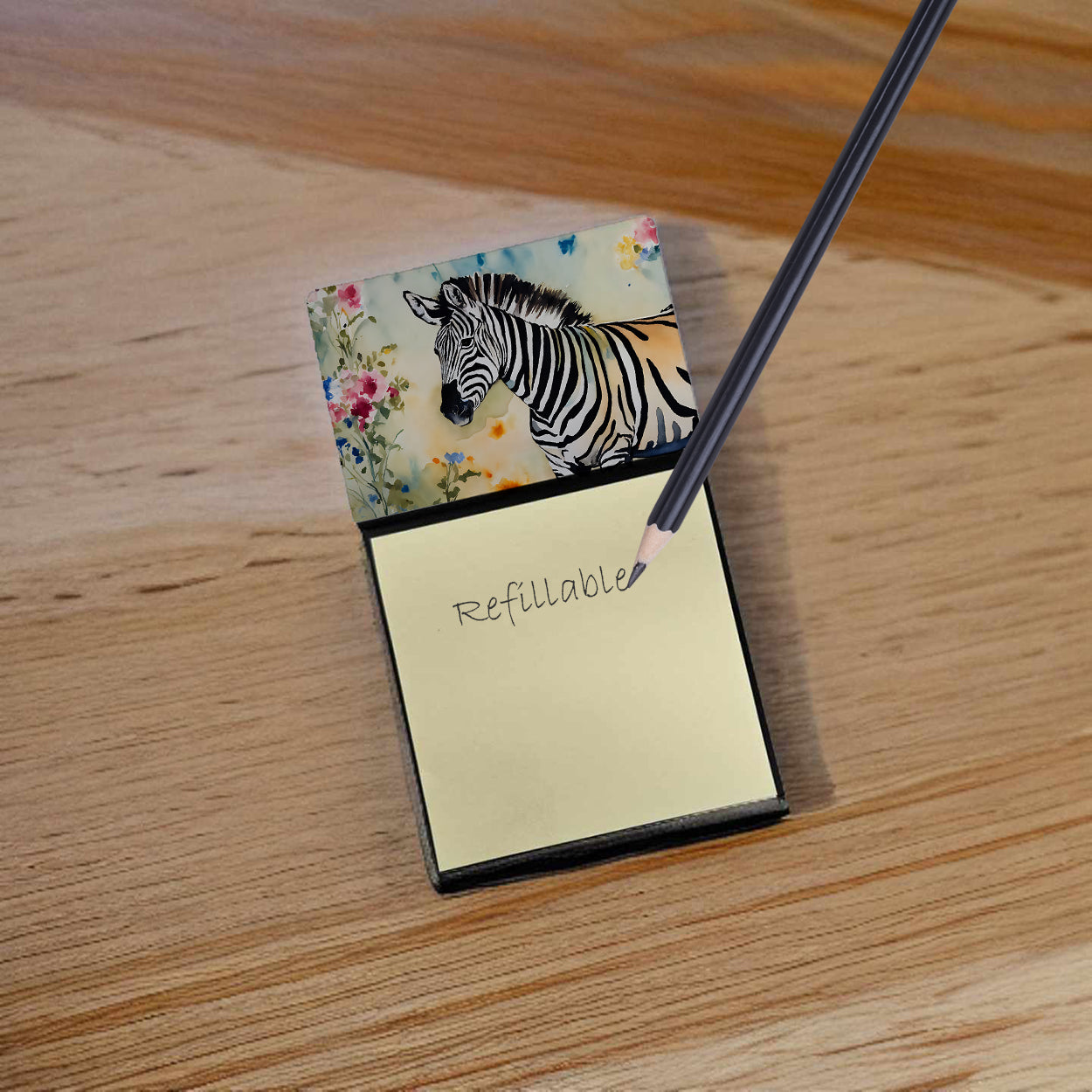 Zebra Sticky Note Holder