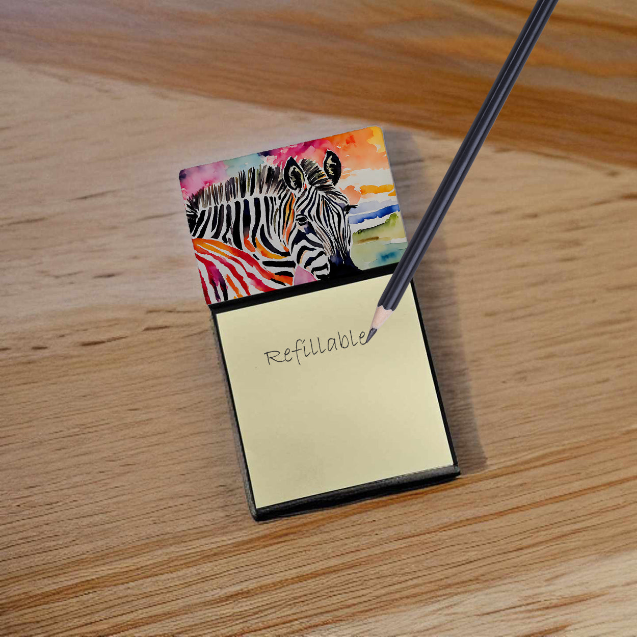 Zebra Sticky Note Holder