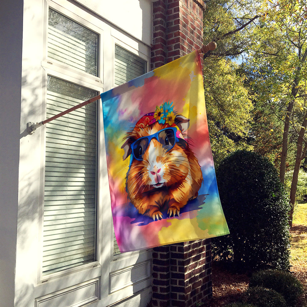 Hippie Animal Guinea Pig House Flag