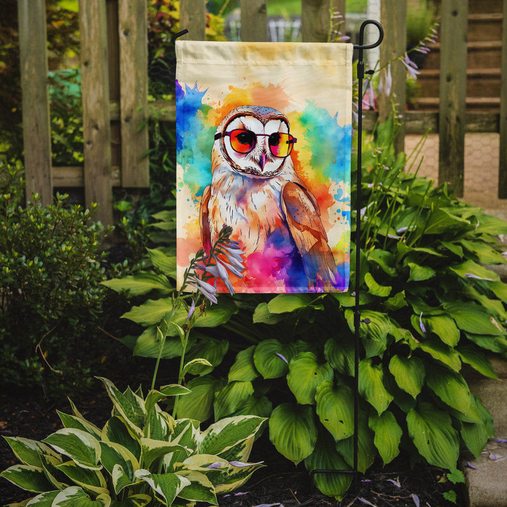 Hippie Animal Barn Owl Garden Flag