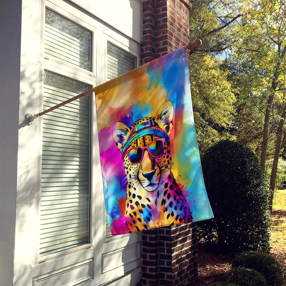 Hippie Animal Cheetah House Flag