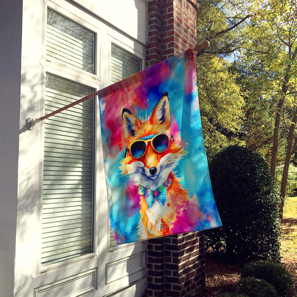 Hippie Animal Fox House Flag