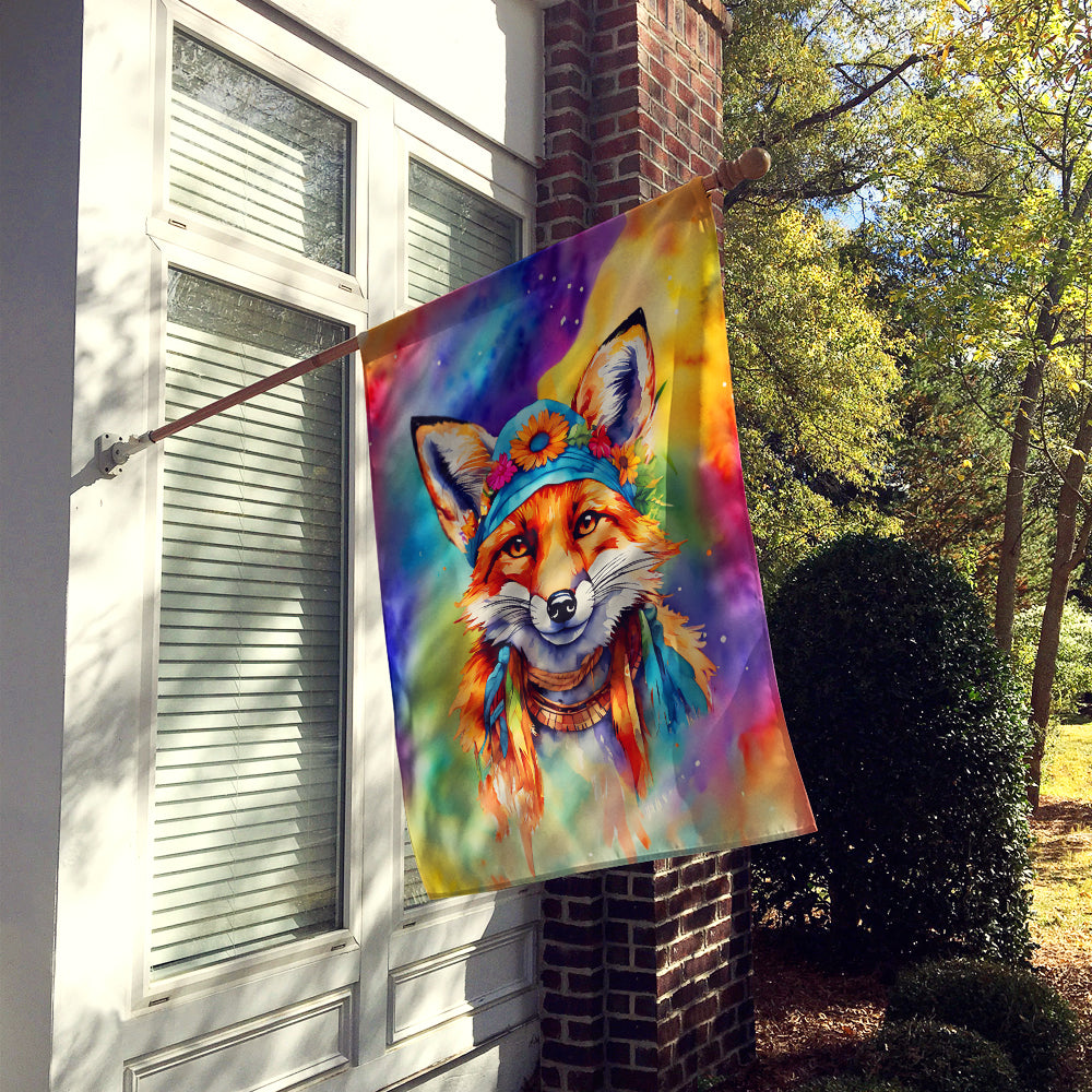 Hippie Animal Fox House Flag