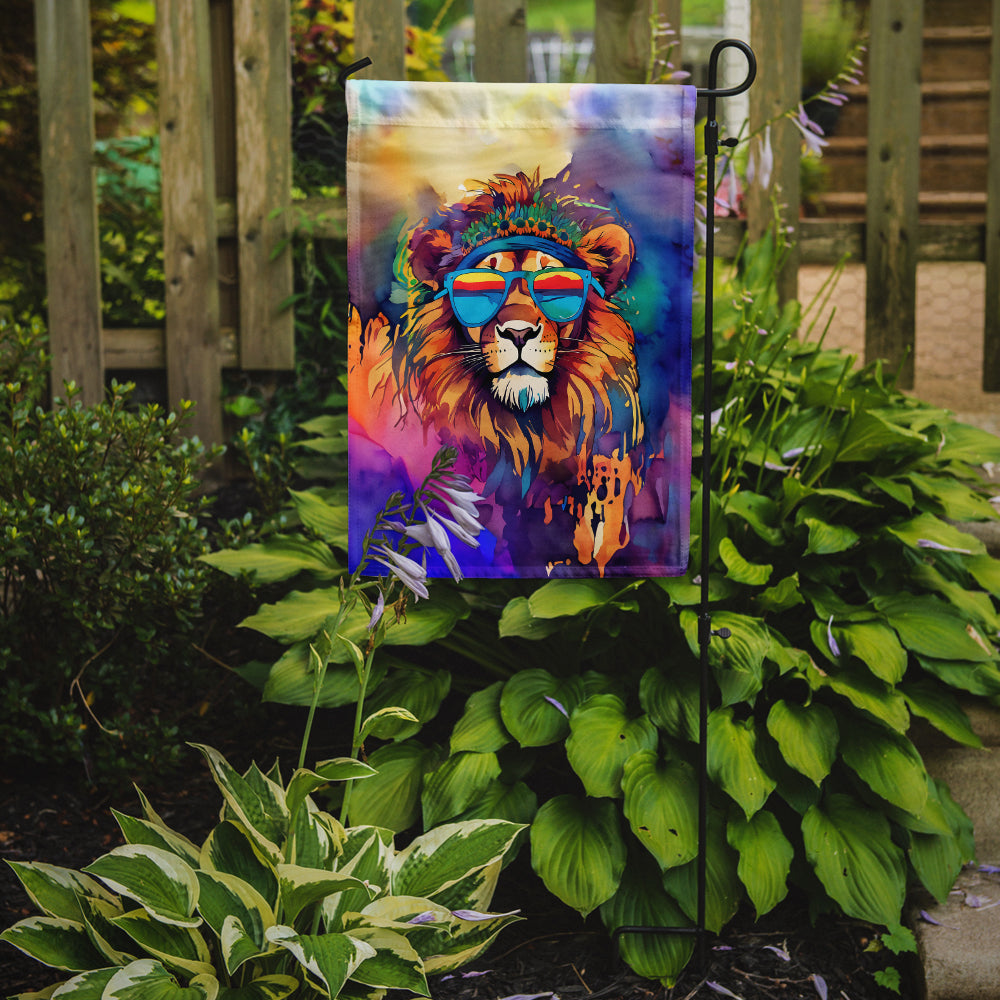 Hippie Animal Lion Garden Flag