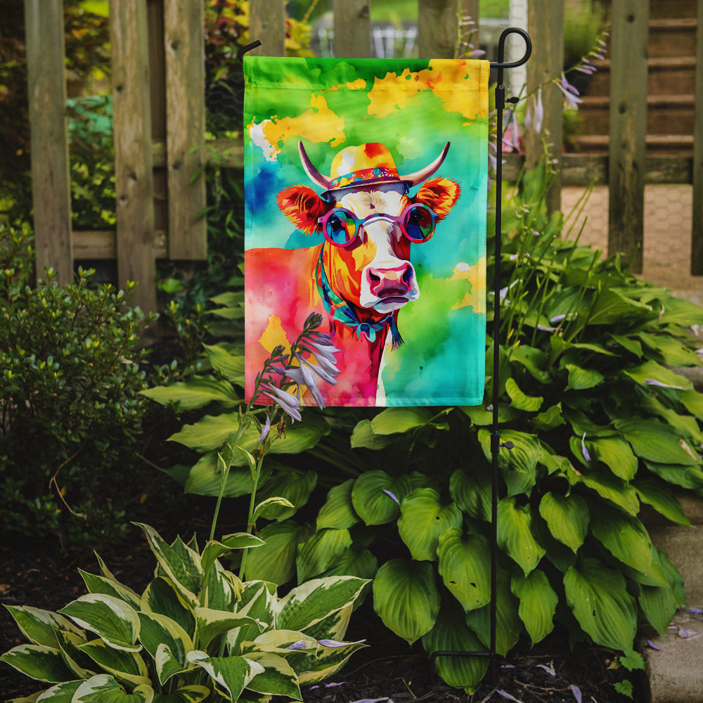 Buy this Hippie Animal Malvi Cow Garden Flag