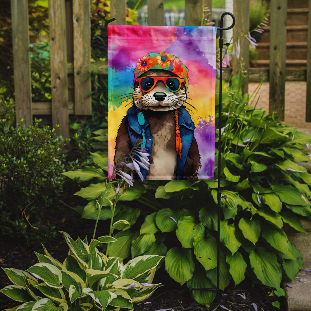 Hippie Animal Otter Garden Flag