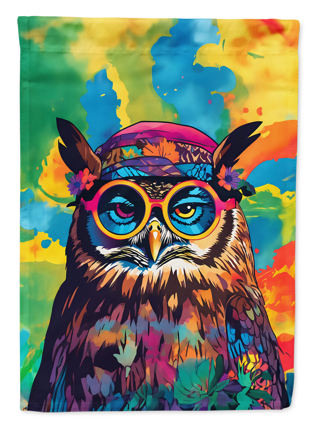 Buy this Hippie Animal Owl Garden Flag