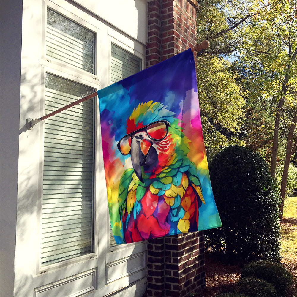 Hippie Animal Parrot House Flag