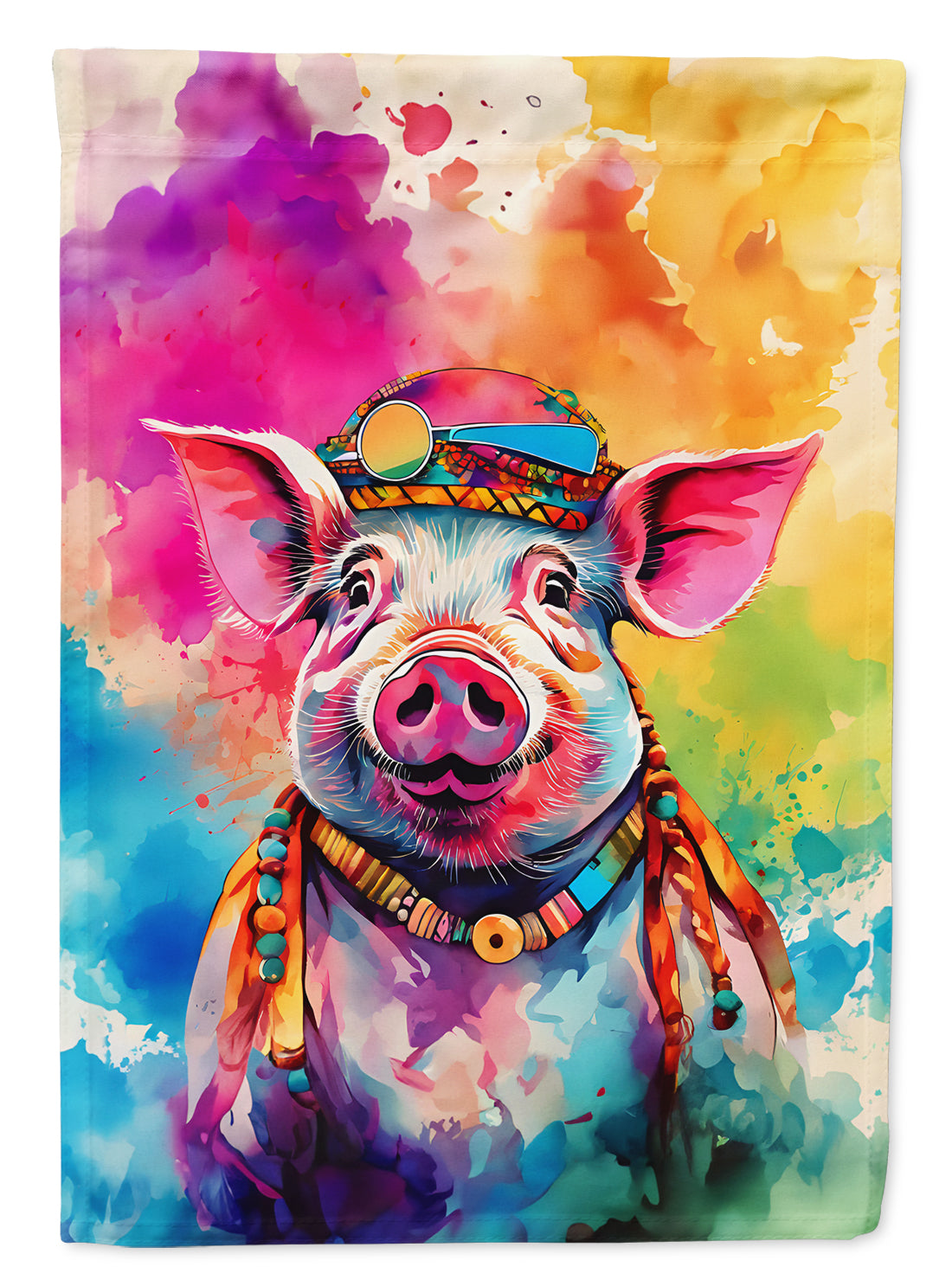 Buy this Hippie Animal Pig Garden Flag