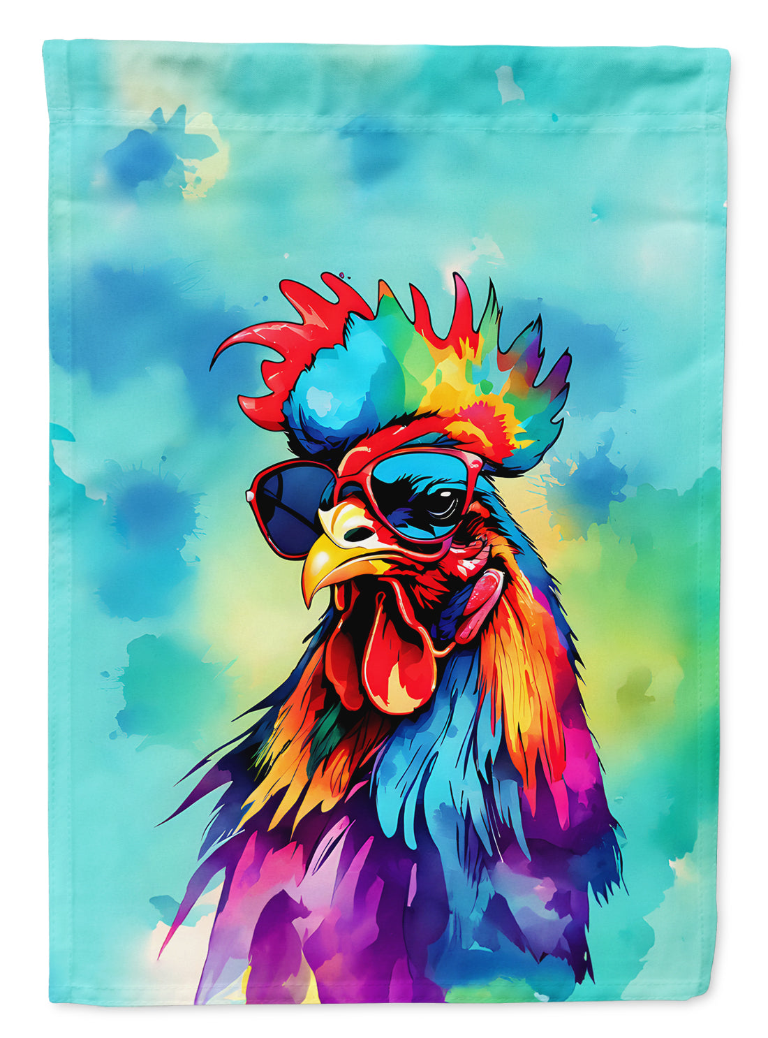 Buy this Hippie Animal Rooster House Flag