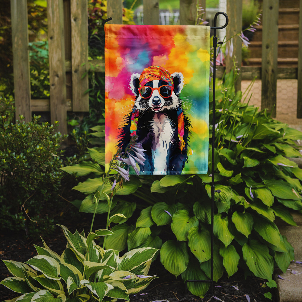 Hippie Animal Skunk Garden Flag
