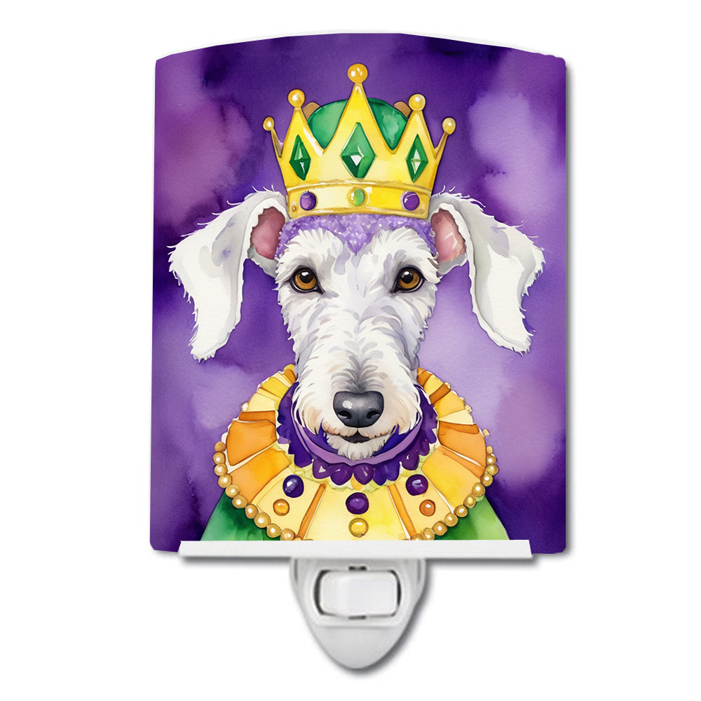 Buy this Bedlington Terrier King of Mardi Gras Ceramic Night Light