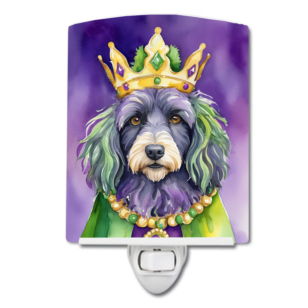 Buy this Bergamasco Sheepdog King of Mardi Gras Ceramic Night Light
