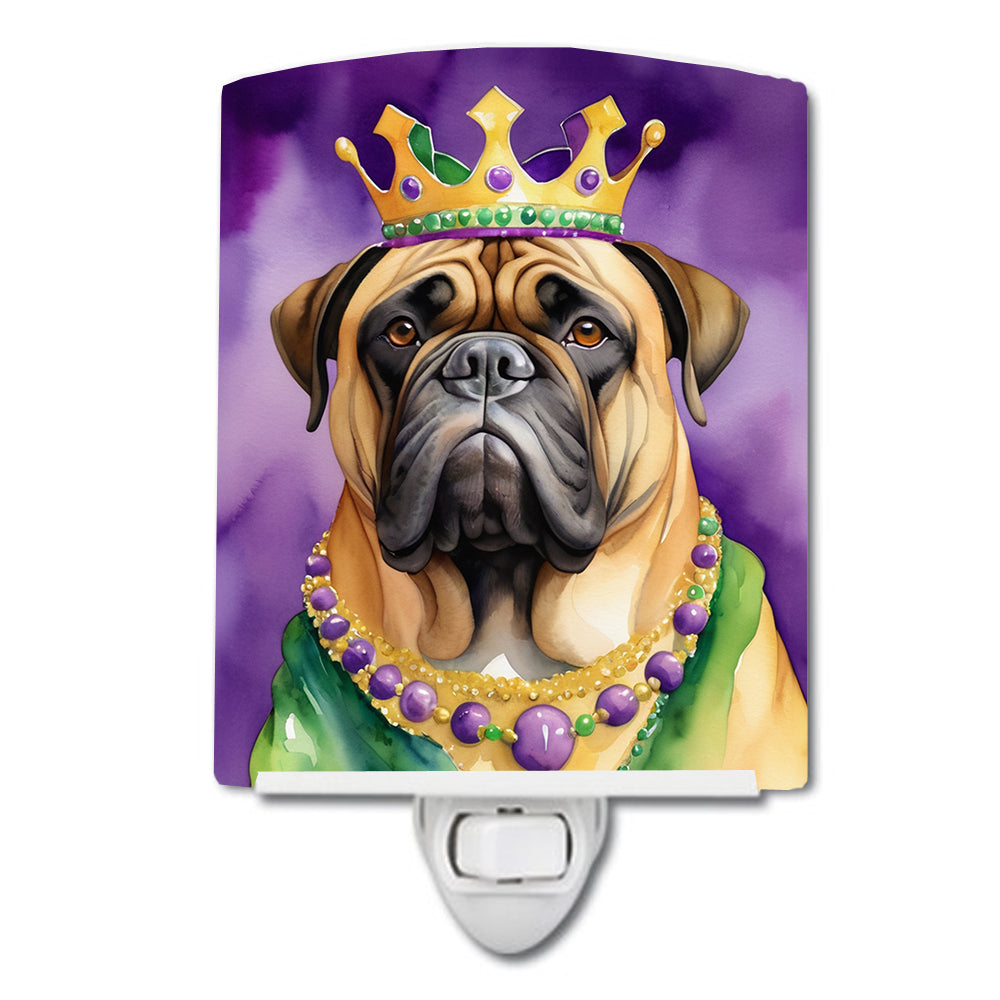 Buy this Bullmastiff King of Mardi Gras Ceramic Night Light