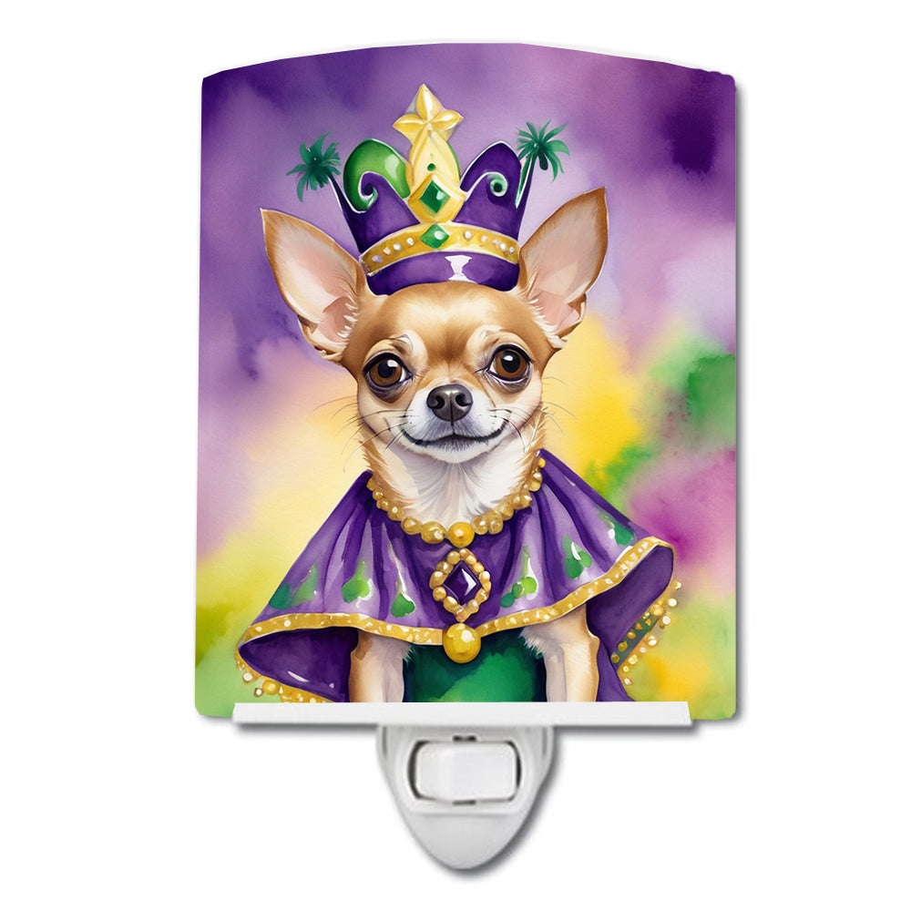 Buy this Chihuahua King of Mardi Gras Ceramic Night Light