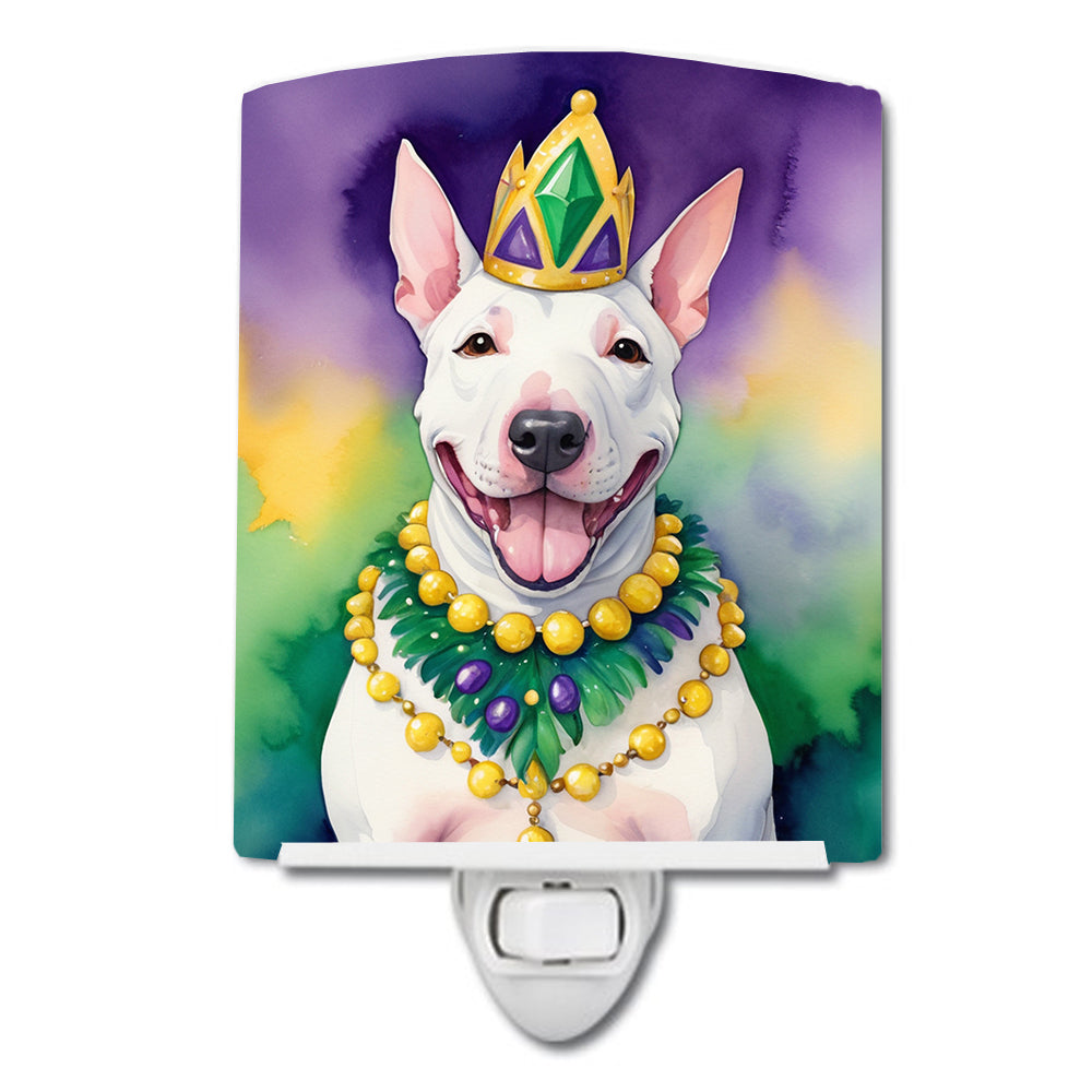 Buy this English Bull Terrier King of Mardi Gras Ceramic Night Light