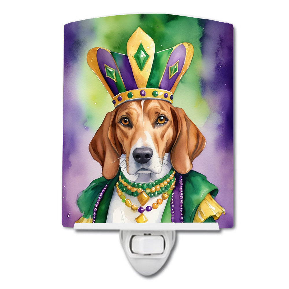 Buy this English Foxhound King of Mardi Gras Ceramic Night Light