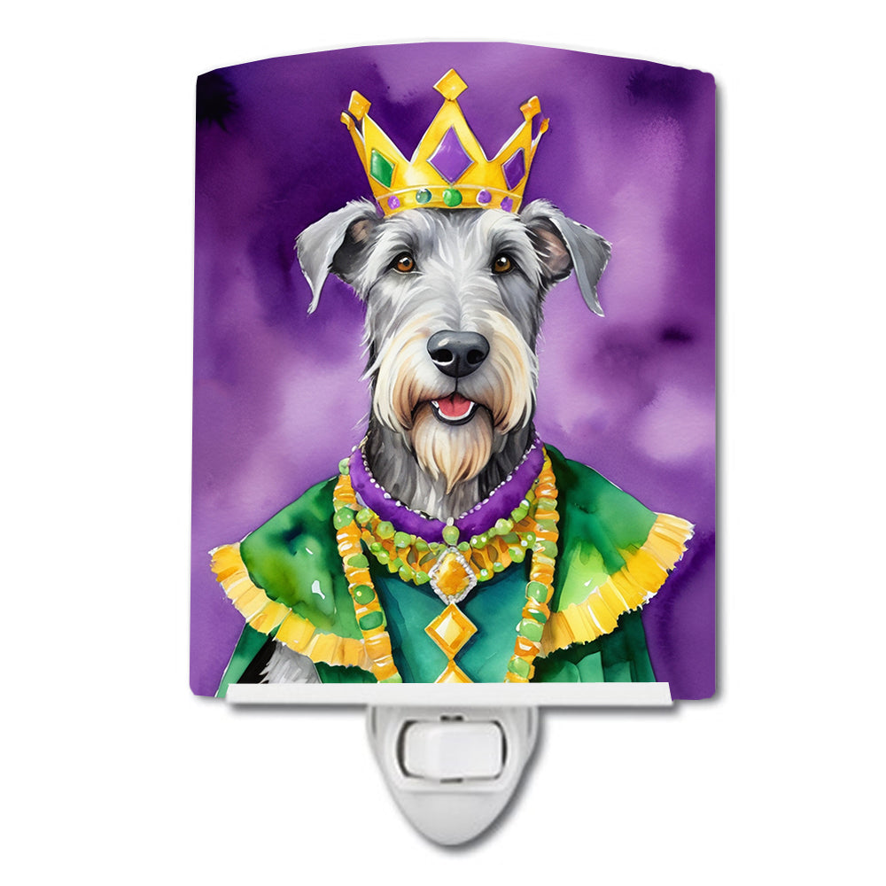 Buy this Irish Wolfhound King of Mardi Gras Ceramic Night Light