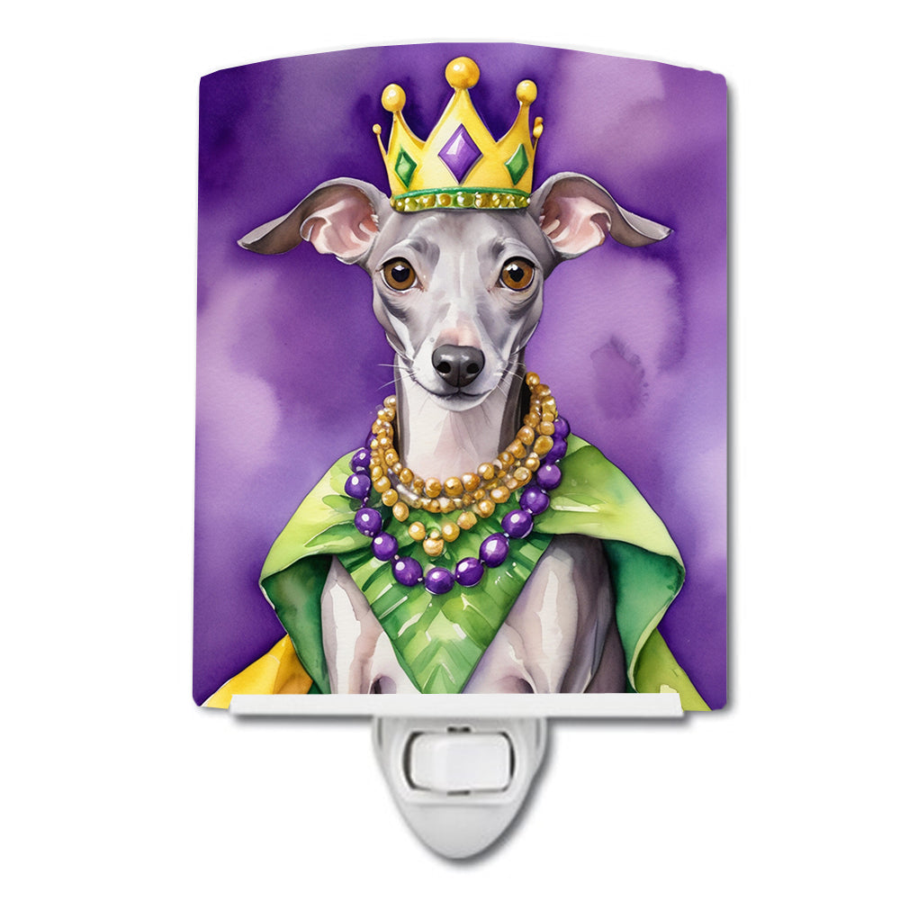 Buy this Italian Greyhound King of Mardi Gras Ceramic Night Light