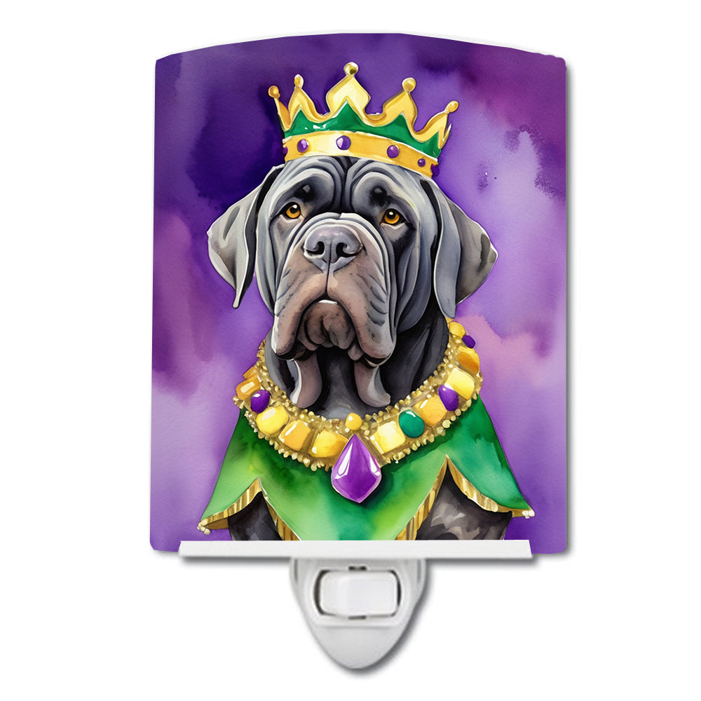 Buy this Neapolitan Mastiff King of Mardi Gras Ceramic Night Light