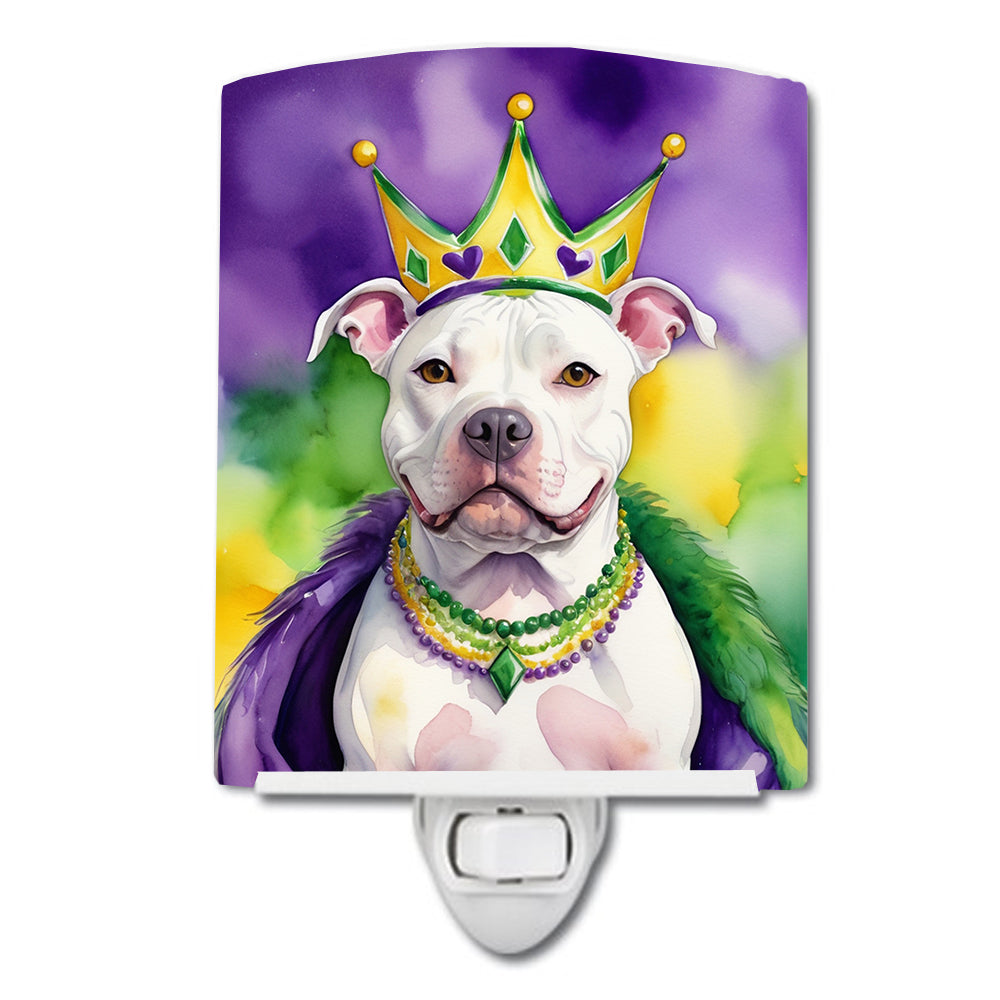 Buy this Pit Bull Terrier King of Mardi Gras Ceramic Night Light