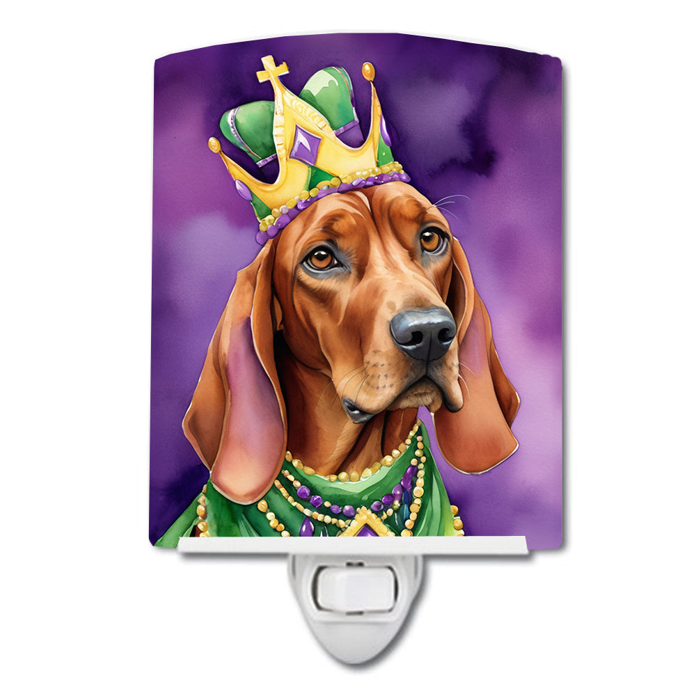 Buy this Redbone Coonhound King of Mardi Gras Ceramic Night Light