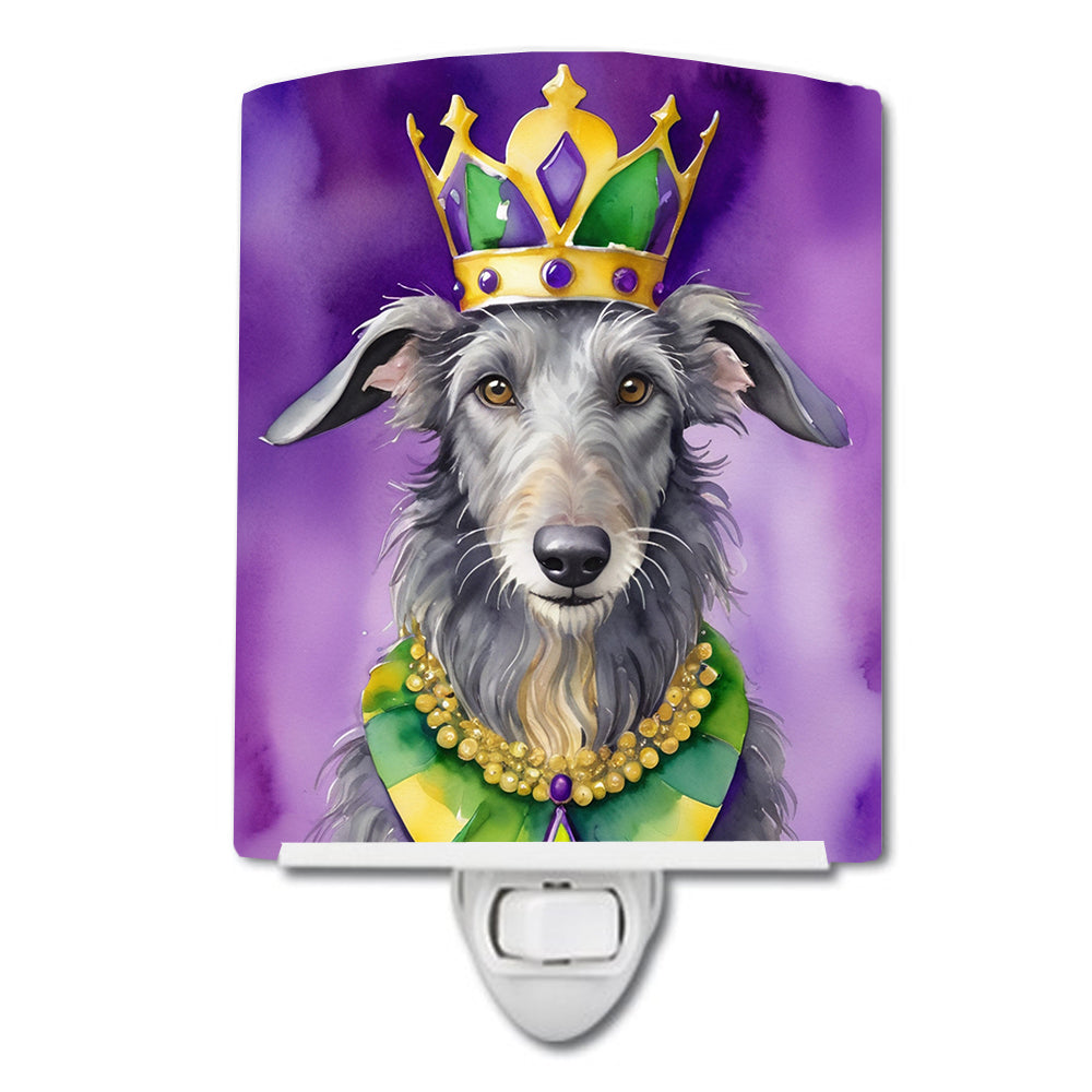 Buy this Scottish Deerhound King of Mardi Gras Ceramic Night Light