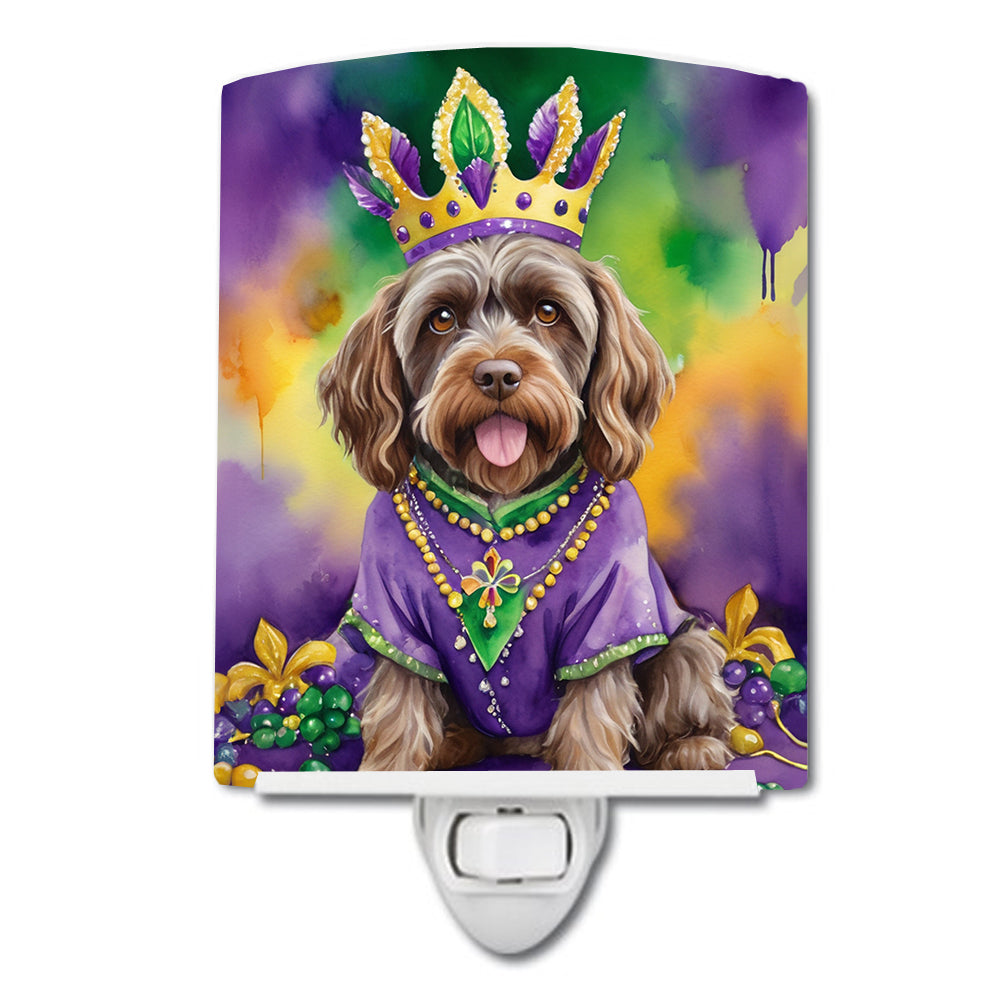 Buy this Wirehaired Pointing Griffon King of Mardi Gras Ceramic Night Light