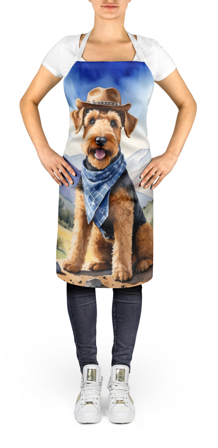 Buy this Airedale Terrier Cowboy Welcome Apron