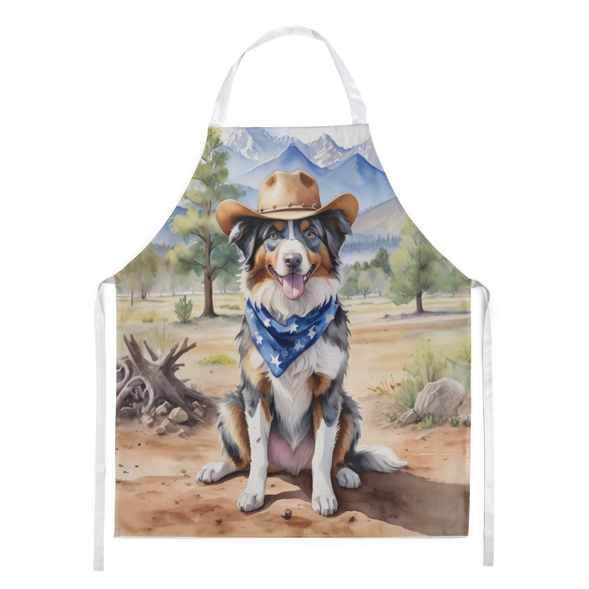 Buy this Australian Shepherd Cowboy Welcome Apron