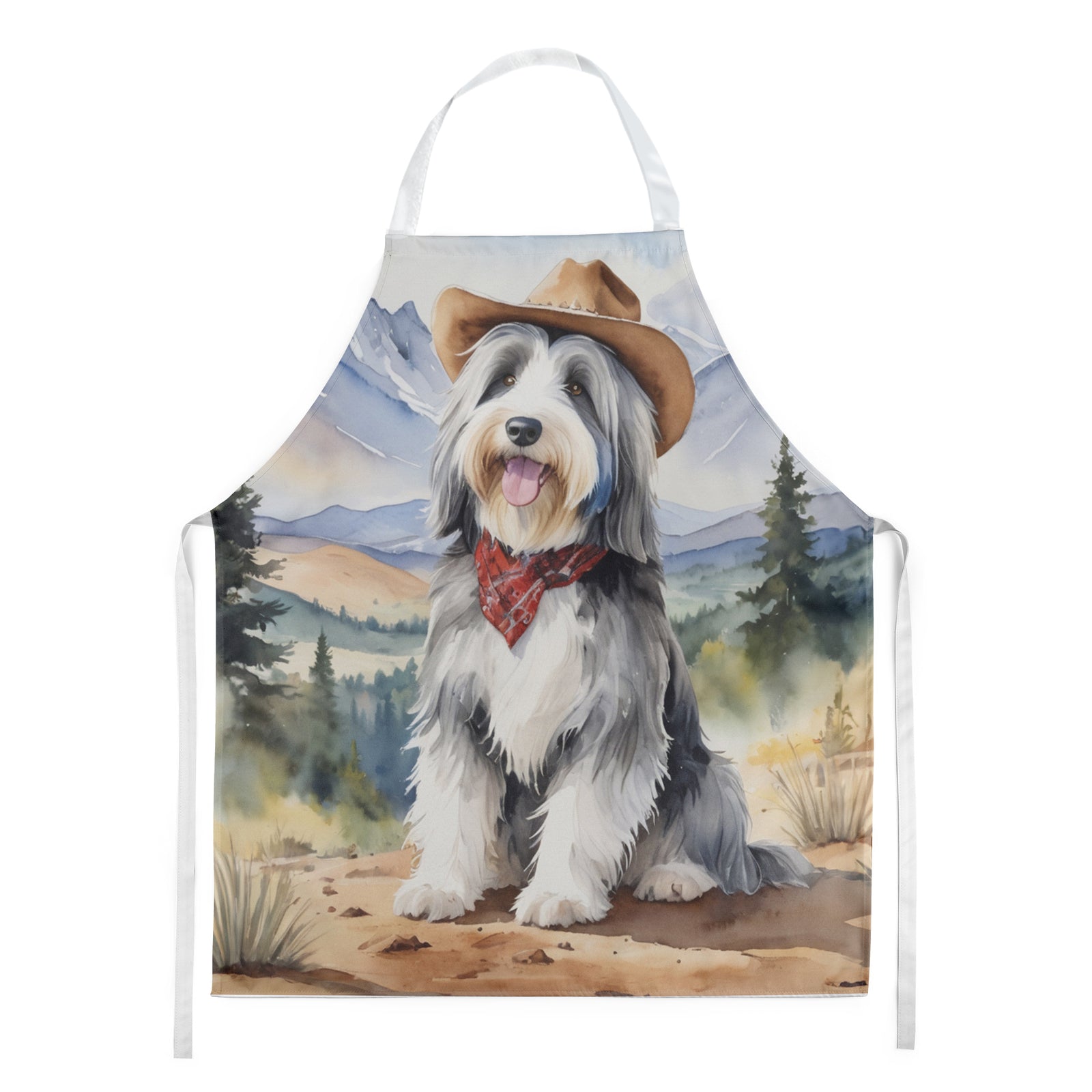 Buy this Bearded Collie Cowboy Welcome Apron