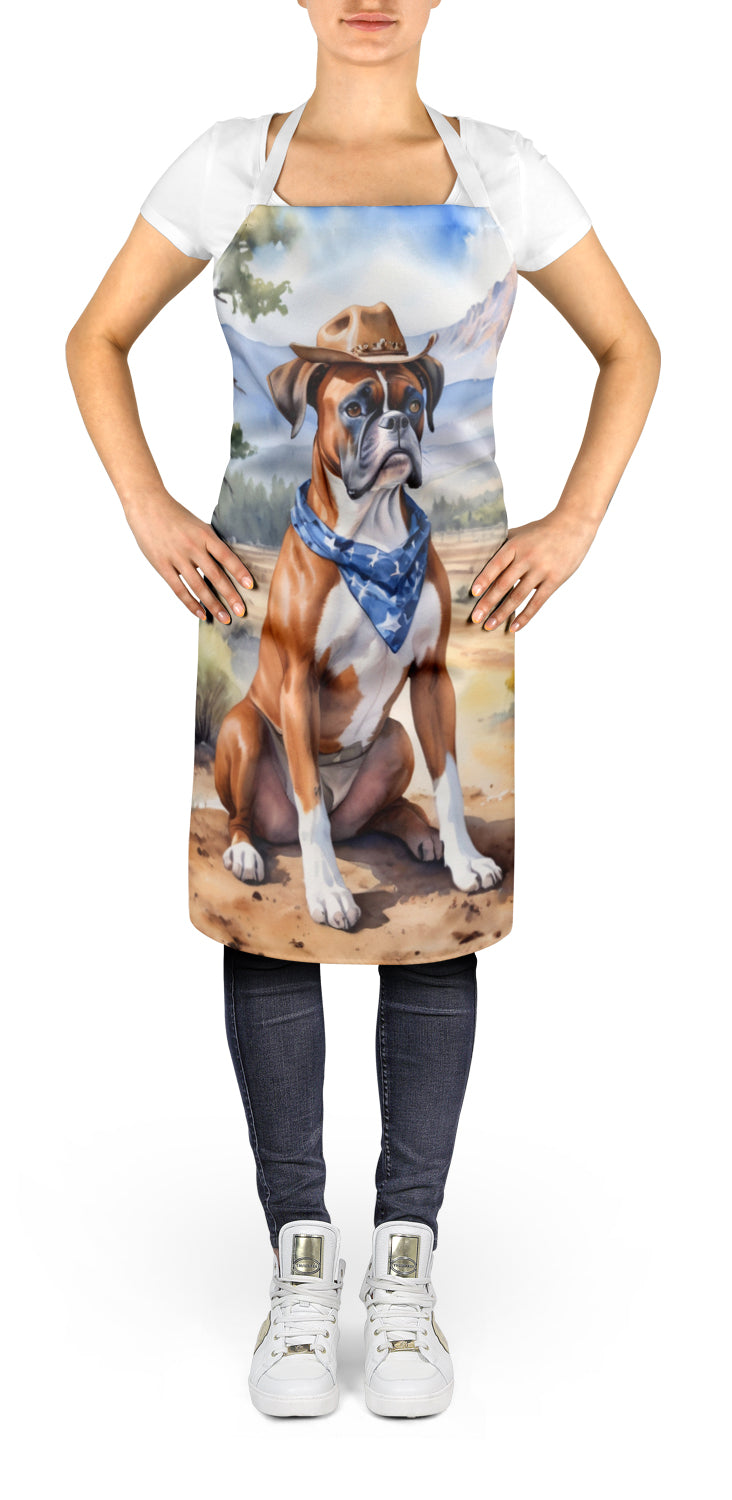 Buy this Boxer Cowboy Welcome Apron