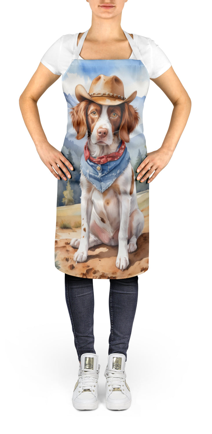 Brittany Spaniel Cowboy Welcome Apron